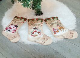 Foto van Huis inrichting latest christmas stockings pendant cloth ornaments small boots pattern print party h