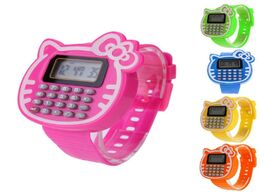 Foto van Horloge children kid boy girl digital watches silicone date watch can be used as calculator convient