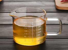 Foto van Huis inrichting 240ml transparent measuring cup with graduated scale high borosilicate glass heat re