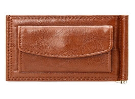 Foto van Tassen vintage slim money clip luxury quality business men short wallet with coin pocket bifold pu l