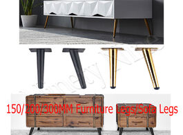 Foto van Meubels 4pcs 15 30cm metal furniture table leg hardware tapered gold cabinet sideboard wardrobes cof