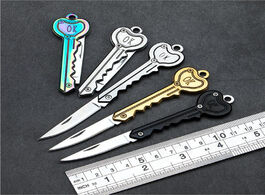 Foto van Beveiliging en bescherming mini key knife tactical camp outdoor keyring ring keychain fold open open