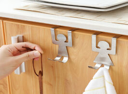 Foto van Huis inrichting 2 pcs door hooks stainless steel lovers shaped hook kitchen hanger clothes storage r