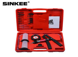 Foto van Auto motor accessoires hand held vacuum pump brake bleeder set bleed tester tool kit sk1270