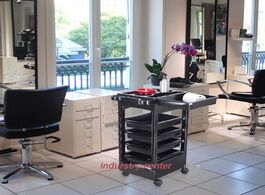 Foto van Meubels spa hairdresser coloring hair barber salon trolley rolling storage cart 5 drawers stapelboy 