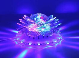 Foto van Lampen verlichting auto rotating disco rgb led stage light magic ball party club lighting effect for
