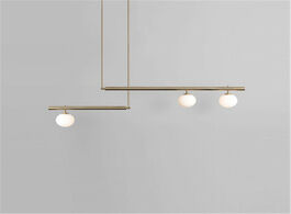 Foto van Lampen verlichting nordic minimalist atmosphere pendant lamp creative gallery parlor kitchen geometr