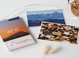 Foto van Kantoor school benodigdheden 30 sheets set creative natural color series mountains postcard greeting