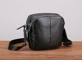 Foto van Tassen aetoo leather shoulder bag men casual fashion trend mini diagonal cross head layer s small