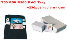 Foto van Computer 1pc tray card for epson t50 t60 p50 r260 r270 r280 r290 inkjet printer pvc id 230pcs blank 