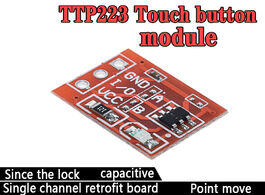 Foto van Elektronica componenten 10pcs ttp223 touch key switch module touching button self locking no capacit