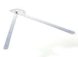 Foto van Gereedschap 2 30 cm goniometro ruler goniometer stainless steel protractor round head angle 180 degr