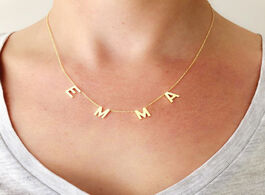 Foto van Sieraden personalized 1 8 letters necklace women alphabet jewelry customized stainless steel name bi