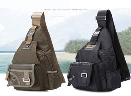 Foto van Tassen top quality nylon men single knapsack rucksack messenger chest bags fashion military travel m