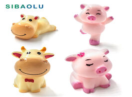 Foto van Huis inrichting cute pig cow family resin craft animal model figurine home decor miniature fairy gar