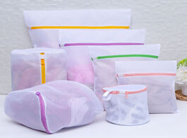Foto van Huis inrichting 7pcs zipped laundry wash mesh bag clothing care foldable protection washing net filt