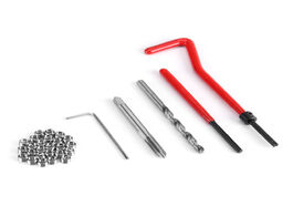 Foto van Bevestigingsmaterialen 30 piece m5 m6 m8 thread repair insert kit compatible hand tool set for auto 