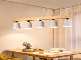 Foto van Lampen verlichting nordic creative dining table lamp three five e27 study bar balcony chandelier woo