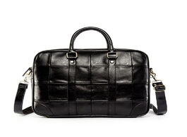Foto van Tassen man waterproof briefcase travel handbag pu leather laptop case crossbody bag for business sho