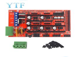 Foto van Computer 1pcs ramps 1.4 panel part motherboard 3d printers parts shield red black controls