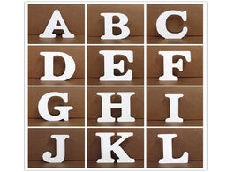 Foto van Huis inrichting 1pcs 15cm white wooden letter english alphabet diy personalised name design art craf