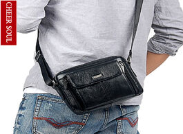 Foto van Tassen genuine leather men messenger bag s shoulder handbag small crossbody bags male briefcase tabl
