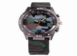 Foto van Horloge brand men clock relogio camouflage military watch soft silicone boy children quartz watches 