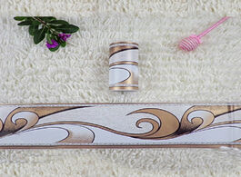 Foto van Woning en bouw pastoral flower waist line stickers kitchen bathroom toilet wallpaper border pvc wate
