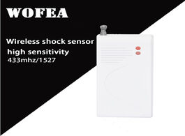 Foto van Beveiliging en bescherming wofea wireless shock sensor vibration detector 433mhz 1527 330k to work w