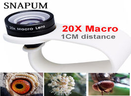 Foto van Telefoon accessoires snapum mobile phone macro lens 20x super cellphone lenses for huawei xiaomi iph