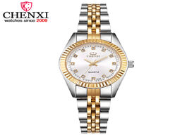 Foto van Horloge chenxi women golden silver classic quartz watch female elegant clock luxury gift watches lad