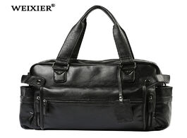 Foto van Tassen weixier men new brand fashion pu leather large capacity travel bag multifunctional casual man