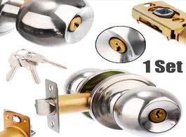 Foto van Bevestigingsmaterialen mayitr stainless steel round ball privacy door knob set bathroom handle lock 