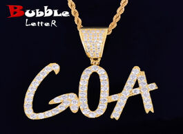 Foto van Sieraden custom name necklace for women sharp bubble letter pendant hip hop jewelry