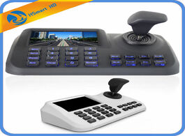 Foto van Beveiliging en bescherming onvif 3d cctv ip ptz joystick controller keyboard with 5 inch lcd screen 