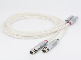 Foto van Elektronica 1pair occ silver plated xlr audio cable balance male to female m f 8ag twist