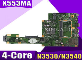 Foto van Computer new xinkaidi x553ma laptop motherboard for asus x553m a553m d553m f553ma k553m test origina