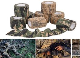 Foto van Sport en spel 8 rolls camouflage tape protective military telescopic camo 5cm x 4.5m non woven self 