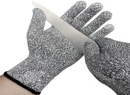 Foto van Beveiliging en bescherming anti cut gloves safety proof stab resistant stainless steel wire metal me
