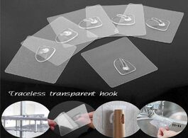 Foto van Huis inrichting 5 10pcs transparent strong self adhesive door wall hangers hooks for silicone storag