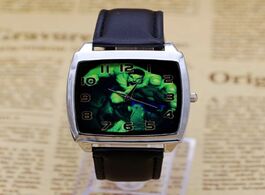 Foto van Horloge new fashion casual sports hulk pattern quartz wristwatches children watch jelly kids clock b
