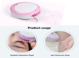 Foto van Schoonheid gezondheid yelix dryer for eyelash extensions usb mini handheld fan with mirror protable 