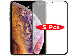 Foto van Telefoon accessoires 5pcs lot full cover tempered glass for iphone xs max xr screen protector on 6 6