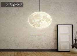 Foto van Lampen verlichting artpad nordic 3d printing moon pendant light ball modern simple living room dropl