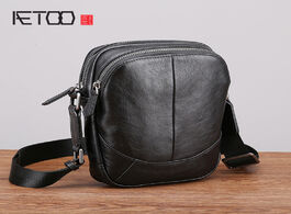 Foto van Tassen aetoo leather single shoulder bag men casual fashion trend mini oblique cross baotou layer co