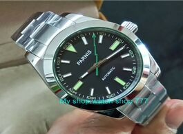 Foto van Horloge 40mm parnis black dial 21 jewels automatic self wind movement sapphire crystal men s watches