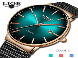 Foto van Horloge lige sports date mens watches top brand luxury waterproof fashion cool watch men ultra thin 
