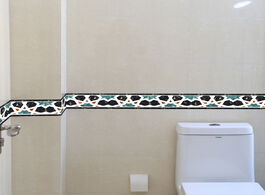 Foto van Woning en bouw waterproof wall sticker papers home decor bathroom kitchen waist line baseboard mural