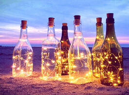 Foto van Lampen verlichting 2m led garland copper wire corker string fairy lights for glass craft bottle new 