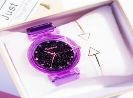 Foto van Horloge fashion cute children s watches girls kids candy color starry sky silicone student wrist dro